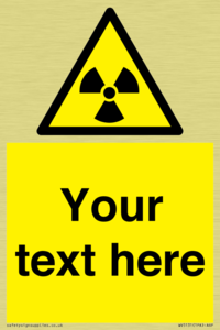 Custom Radioactive Material Sign